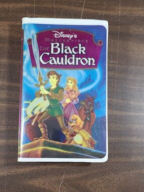 Disney Masterpiece The Black Cauldron VHS Movie in Clamshell
